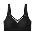 thumbnail image 3 of FYDUU Wireless Bras For Women Plus Size Seamless Jelly Thin Big Show Small Sports Sagging Bra Seamless Push Up Bralettes /Black, 3 of 3