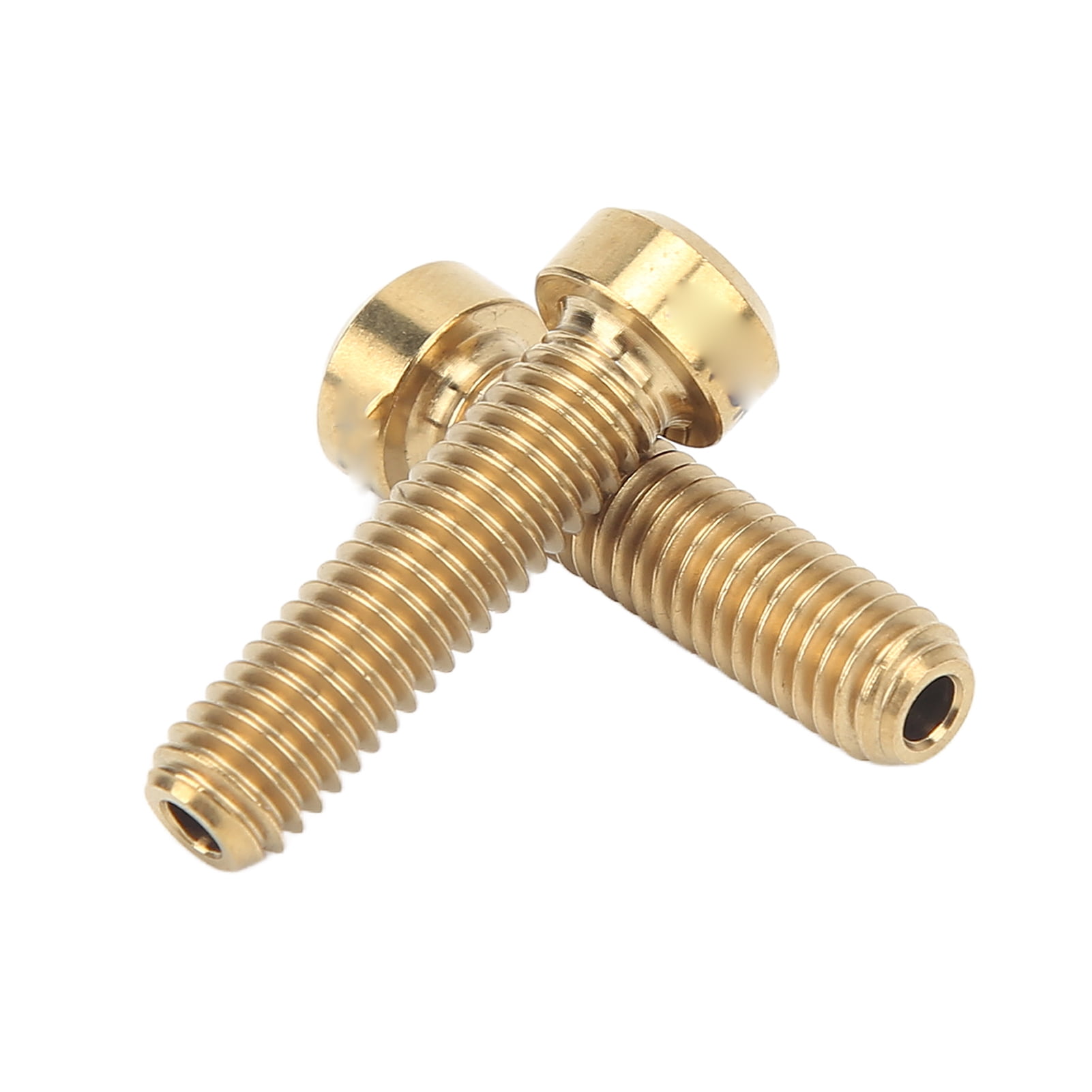 Bike Stem Screw Bike Brake Screws 2 Pieces For Replacement Gold