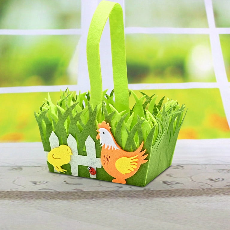 Miniature Green Easter Grass Basket Filler W/ 6 Eggs Option Easter Fairy  Garden & Dollhouse Accessories Spring Diorama Craft Supplies 