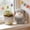 Gray, variant on Gray and Yellow Rabbit Doll Figurine, Easter Table Decor for Home, Party Setting, and Seasonal Arrangement