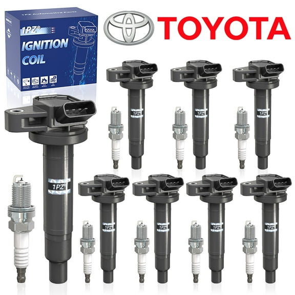 1PZ 8Pcs Ignition Coil&spark plug For 2000-2009 Toyota Tundra 4.7L V8 Denso 673-1303