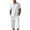 White, variant on Fgnfyis Men's Summer Linen Beach Loose Shirt Short Sleeve Shorts Set 2 Piece Sets for Men Black L