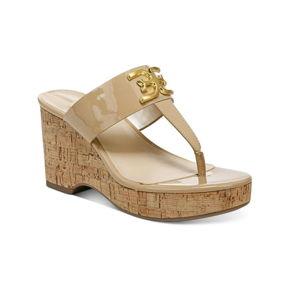 Sam Edelman Womens Yardlie Patent Cork Wedge Sandals