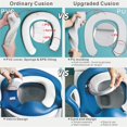 thumbnail image 6 of BlueSnail  Potty Training Toilet Seat with Step Stool Ladder for Kids (Blue PU Cushion), 6 of 7