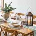 thumbnail image 6 of Brown Striped Round 13 Inch Placemats Set of 8, Farmhouse Stripes Modern Abstract Art HeatResistant Non Slip Place Mats for Dining Table, Wipeable Braided Kitchen Table Mats for Housewarming, 6 of 9