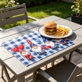 thumbnail image 5 of Antqov 4th of July Placemats 12x18" Patriotic US Stars Stripes Place Mats Independence Day Table Mats for Party Kitchen Dining Home Decorations, 5 of 6