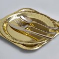 thumbnail image 3 of Unique Industries' Gold Foil 7" Square Dessert Plates, 8ct, 3 of 3