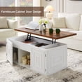 thumbnail image 5 of MARNUR 48" Lift Top Coffee Table with Storage, Rustic Wood, Farmhouse Center Table for Living Room, Rectangle, 5 of 9