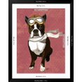 thumbnail image 5 of Art.com Boston Terrier Flying Ace Art Print by Fab Funky, Black Frame Wall Art, 32" x 40", 5 of 5