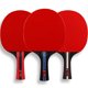 thumbnail image 1 of Juego de raquetas de tenis de mesa negras, 2 raquetas y 3 pelotas, raquetas horizontales, raquetas rectas, raquetas de tenis de mesa, 1 of 1
