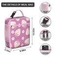 thumbnail image 3 of Strawberry Lunch Box Insulated Lunch Bag Box Women Men Reusable Cute Small Bento Lunch Box Containers for Commuters Cooler Tote Bag Lunchbox for Office School Picnic, 3 of 6