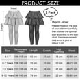 thumbnail image 2 of Resinta 2 Pack Girls Skirt Leggings Footless Leggings with Ruffle Tutu Skirts Girls Culotte Tights Stretchy Cotton Pantskirt, 2 of 5