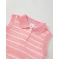 thumbnail image 3 of Little Girls Clothes Little Girls Polo Dress 6Y Girls Summer Casual Dress 7Y Girls Lapel Sleeveless Stripe Dress Pink, 3 of 7