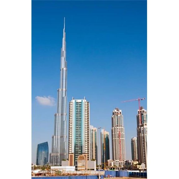 Burj Khalifa Dubai United Arab Emirates Poster Print by Bill Bachmann - 17 x 26 in.