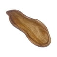 thumbnail image 2 of Bandeja de madera Plato de madera Bandeja para servir Comida Bandeja para frutas Postres Bebidas gran maní, 2 of 9