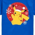 thumbnail image 3 of Pokémon - Pikachu Santa Hat - Youth Short Sleeve Graphic T-Shirt, 3 of 5