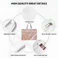 thumbnail image 5 of Kdxio Rose Gold Glitter Splatter File Tote Document Bag Business Briefcase Bag Document Organizer Tote Briefcase for Letter A4 Files Business Teacher Office Bag, 5 of 8
