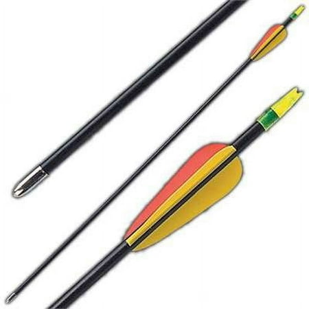 Armory Replicas Stealth Kill Tactical 27-inch Wooden Arrows Red and Yellow lightweight design ideal for hunting and target practice - Set of 5 for Compound Bows