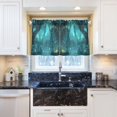 thumbnail image 5 of Yayeee Kitchen Curtains Tier Pair Light Filtering 27"x36" Rod Pocket Short Cafe Window Panel, Magical Forest, 5 of 7
