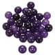 thumbnail image 1 of Uxcell 50Pcs Perlas de Piedra Natural 10mm Cristal Púrpura Redondas Gemas Sueltas para Hacer Joyería Pulseras Collares Aretes DIY, 1 of 7