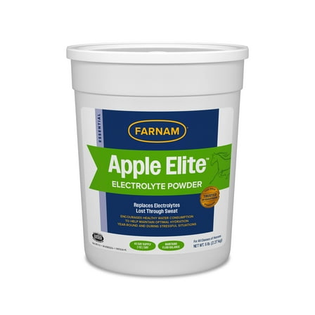 Farnam Apple Elite Electrolyte Powder 5 pounds, 40 Day Supply