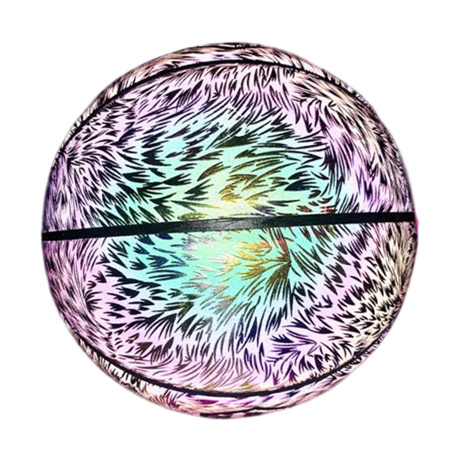 PU Glowing Basketball Training Equipment Glow in The Dark for Girls Boys Style C