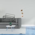 thumbnail image 2 of Dualoai Floating Metal Wall Organizer Basket with Leaf Shaped Sculpture Creative Nordic Abstract Ornament for Kitchen Bathroom Living Room Table, 2 of 8