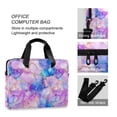 thumbnail image 4 of FORMRS 16" Laptop Bag Carrying Sleeve Case with Handle Travel Shoulder Briefcase, Pastel Pink Marble Pattern, 4 of 8