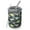 Dark Watercolor Dinosaur, variant on 12oz Coffee Tumblers Dark Green Toned Dinosaur and Volcano Pattern Stainless Steel Vacuum Insulated Travel Tumbler Coffee Cups Mug with Lid and Straw with Cleaning Brush for Cold & Hot Drinks