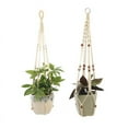 thumbnail image 2 of Cintre pour Plante en Macramé, Ensemble de 2 Porte-Plantes en Coton Fait à la Main, Outil Suspendu, 2 of 4