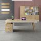thumbnail image 5 of Storage Writing Desk Gaming Counter Monitor Students Vanity Office Desks Workstation Scrivanie Per Computer Wood Furniture My Lux Decor Round, 5 of 10