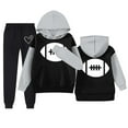 thumbnail image 7 of Kids Sweatsuit Sets 2 Piece Sweatshirt and Sweatpants Joggers Set Colorblock Hoodies Long Sleeve Pullover Oversize Trendy Graphic Letter Sweatshirt Toddler Sweatsuit for Girls 4-5 Years, 7 of 7