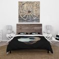 thumbnail image 3 of Designart 'Geometric Galactic Stones II' Modern Duvet Cover Set, 3 of 5