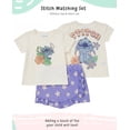 thumbnail image 2 of Disney Lilo and Stitch Girls Skort & T-Shirt Set, Summer Outfit, Skirt for Toddler & Little Kids, 2-Pieces (Purple, 5), 2 of 6