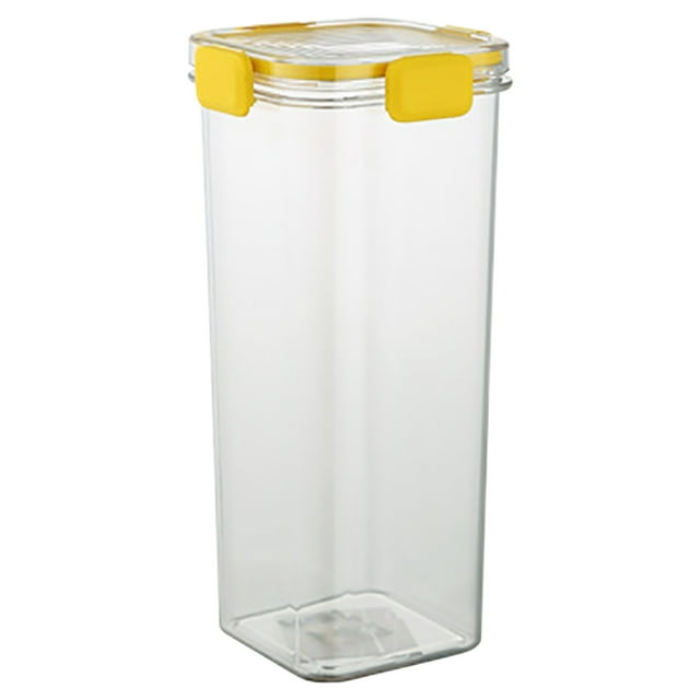 Household Sealed Jar, Food Storage Container with Locking Lid, Plastic Airtight Food Keepers, for Kitchen Pantry Organization, Refrigerator Leftovers, and Dry Goods Storage, Large Size, by Ihhxbs