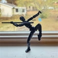 thumbnail image 7 of 30% off!T13 Action Figure Set, Titan 13 Robot Action Figure 3D Printed robo 13 Action Figure Articulated, Dummy 13 Lucky 13 Gift for Collectors Desktop Decorations，Black, 7 of 7