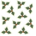 thumbnail image 1 of Cerises Rouges Branches 10pcs Baies de Noël Fleur Artificielle pour Arrangement de Couronne 10 Pièces Décorations de Fête, 1 of 16