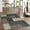 Animal Print, variant on Rubber Backed 22" x 8' Grey & Ivory Fancy Patchwork Runner Non-Slip Rug - Rana Collection Kitchen Dining Living Hallway Bathroom Pet Entry Rugs RAN2074-28