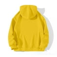 thumbnail image 4 of Yellow Womens Fall Tops Women's Long Sleeved LONDON UNITED Letter Printed Hoodie Hoodie Hoodie Sweaters for Women, 4 of 5