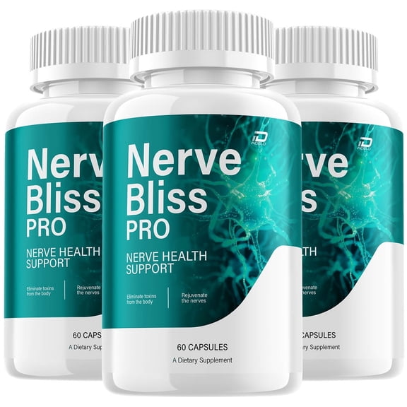 Nerve Bliss Pro Capsules – NerveBliss Pro All Natural Glycogen Support, 3 Pack, 180 Capsules