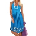 thumbnail image 2 of OVINYER Dress KILIG Summer Women Beach Midi Sleeveless Light Floral Casual Dress Simple Cozy Sundress, 2 of 6