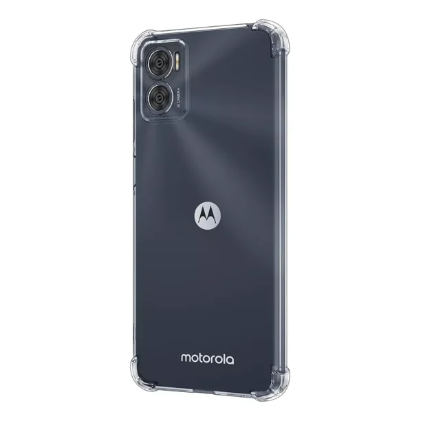 Funda Para Motorola Moto E22 / E22i Kiosla Hard Shell Ligera Uso Rudo Reforzada Transparente