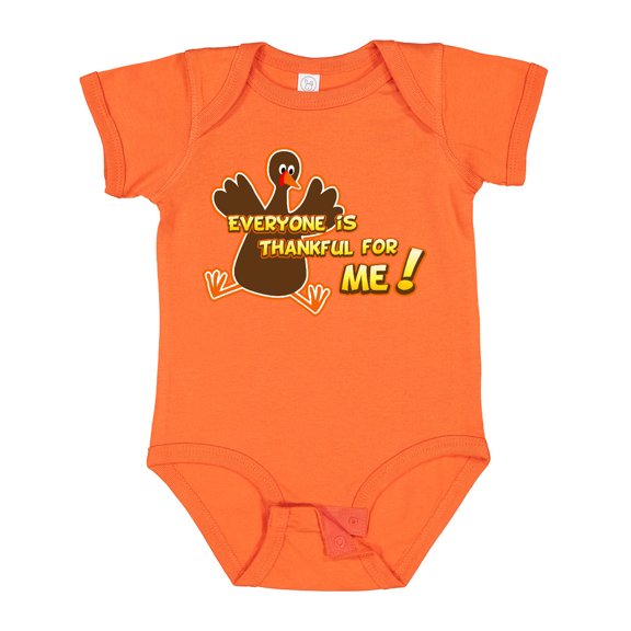 Inktastic Everyone is Thankful for Me Boys or Girls Baby Bodysuit