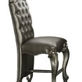 thumbnail image 6 of ACME Versailles Faux Leather Counter Dining Chair in Silver Platinum Set of 2, 6 of 6