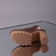 thumbnail image 5 of Viluyesy Platform Sandals for Womens, Chunky Heels Ankle Strap Peep Toe Summer Slingback Dressy Shoes Brown US9.5, 5 of 9