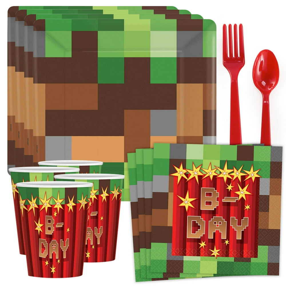 Minecraft Party Supplies Kit