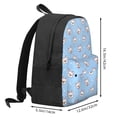thumbnail image 3 of Zufioo French Bulldog Head Pattern Adult Backpack,Wear-resistant and Breathable Multi-pocket Backpack, Suitable for Travel, Business and Outdoor Activities, 3 of 9