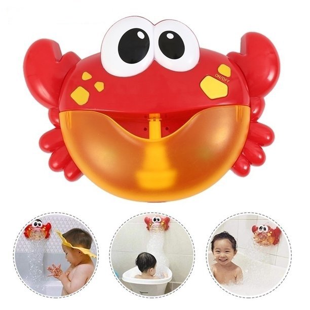 Lovely Electronic Musical Bubble Crab Baby Bath Shower Toys Máquina de fabricación de espuma de ensueño para niños pequeños Zhivalor HQ-413