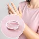 thumbnail image 5 of Lindo Gatito Anillo Personalidad Anillo De Dedo Simple Regalo Para Pareja Mujeres Sweethay AP007296-01, 5 of 6