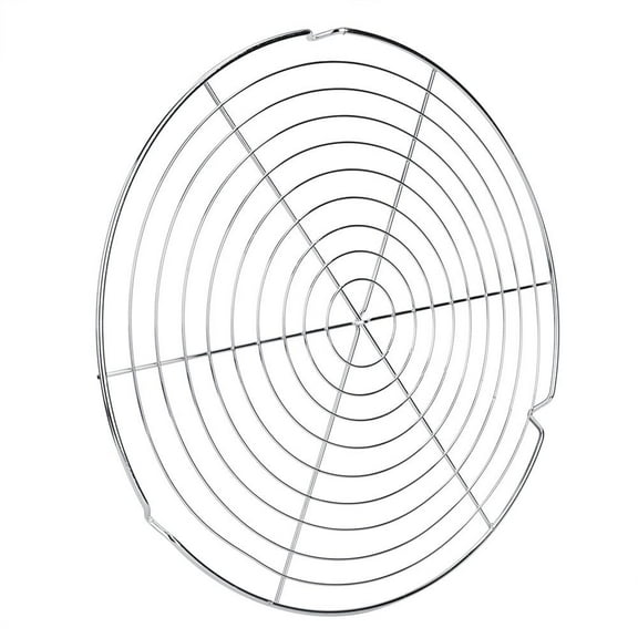 LYUMO Barbecue Net,Round Shape BBQ Wire Mesh Grill Net Barbecue Grilled Grid Rack Outdoor Camping Picnic Tool, Barbecue Mesh